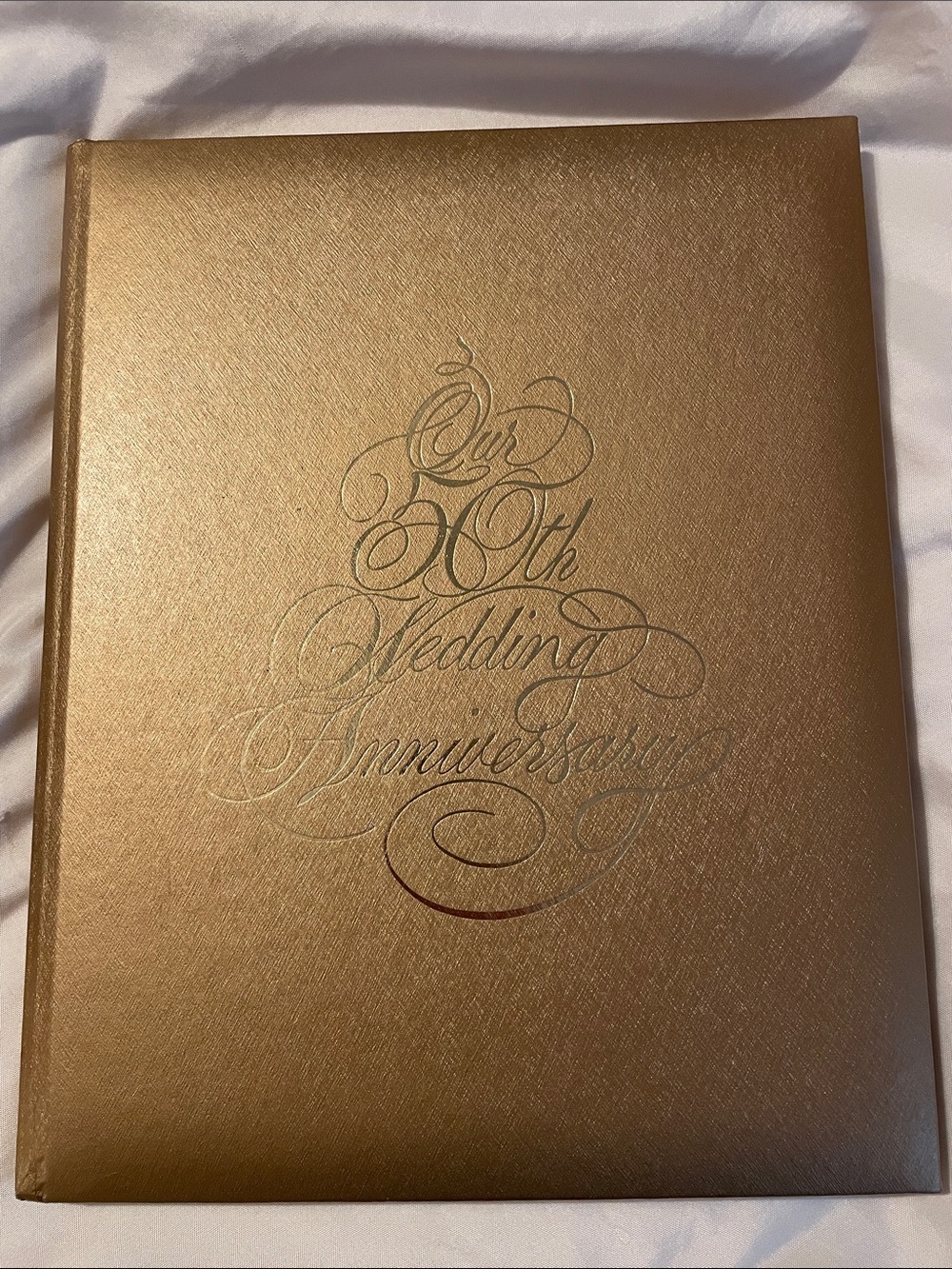 New Gibson Vintage 1991 Our 50th Wedding Anniversary scrapbook album guest book